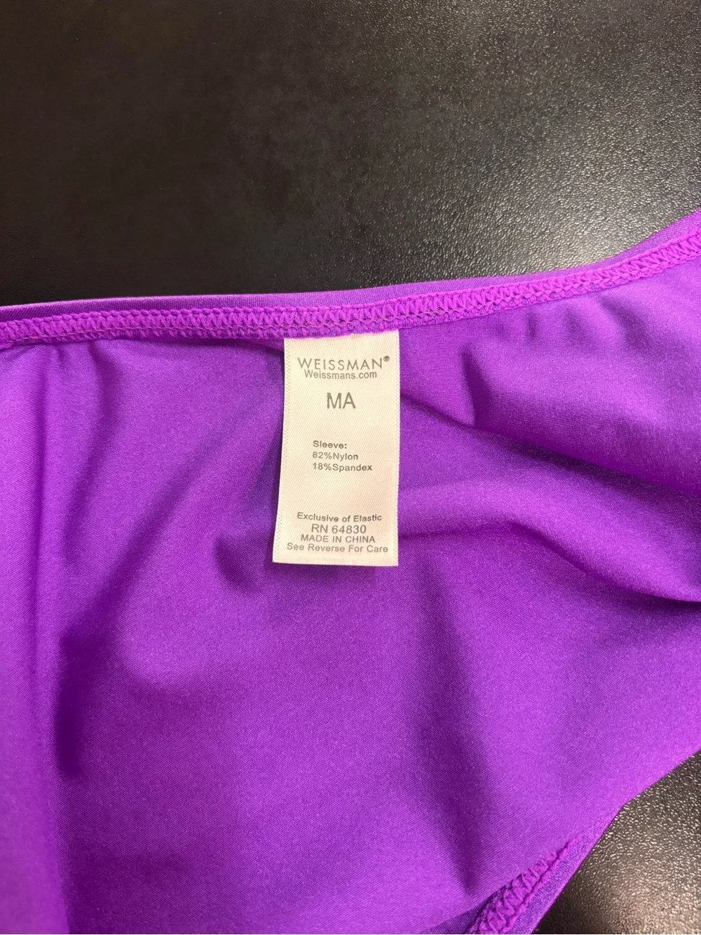 Weissman Purple and Black Dance Costume Set
